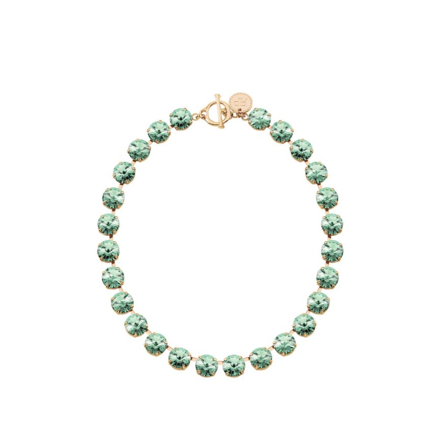 Rebekah Price Rivoli Necklace, Color: Peridot/Gold, Size: 18&quot;