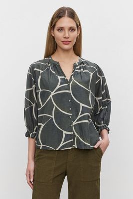 Velvet Betty Printed Silk Top