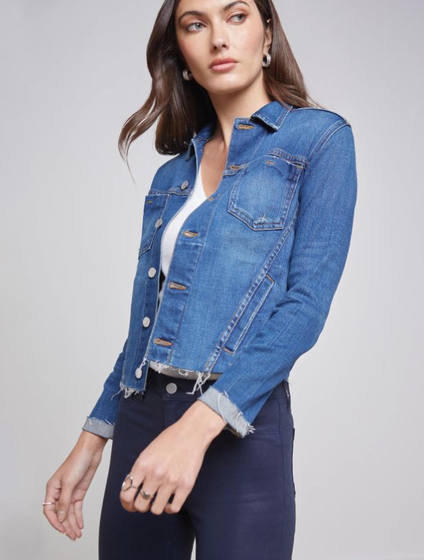 L&#39; Agence Janelle Raw Jacket