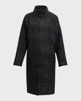 Eileen Fisher Alpaca Jaquard Coat