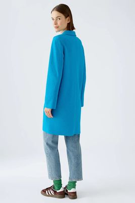 OUI Boiled Wool Coat Ocean.