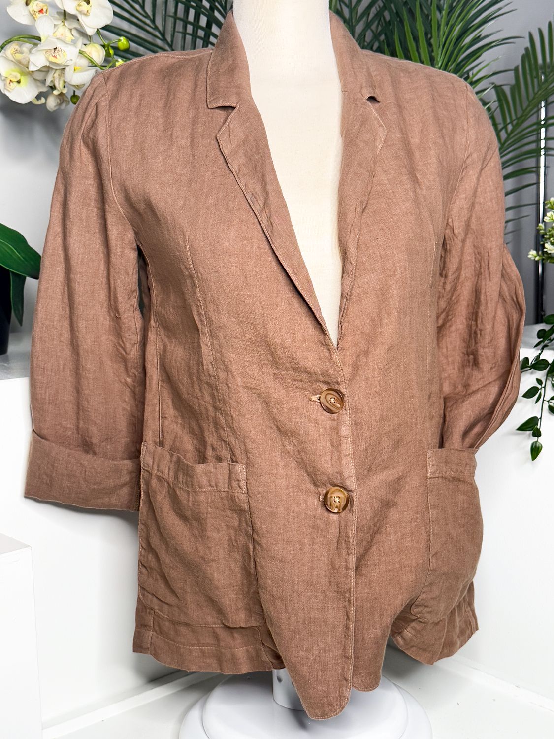 Velvet Iman Linen Blazer