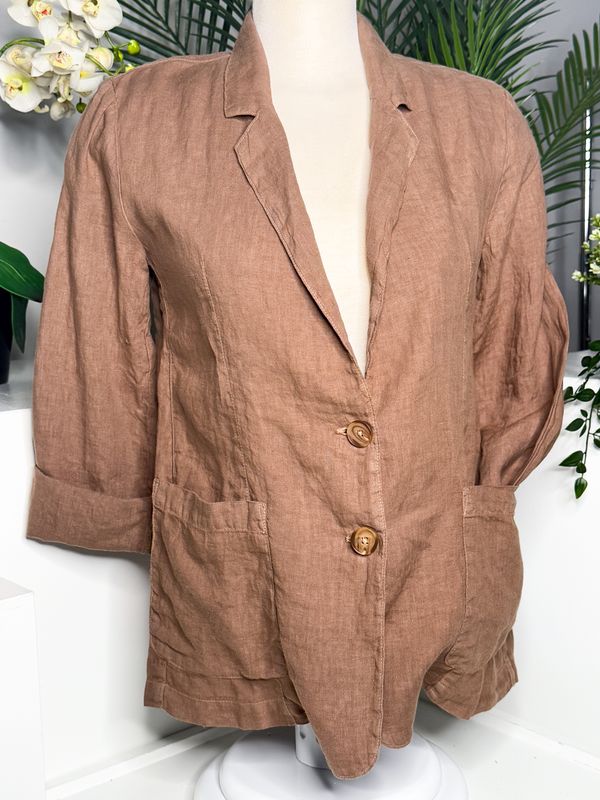 Velvet Iman Linen Blazer