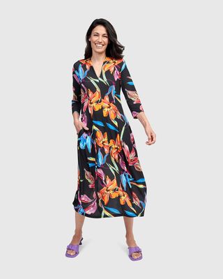 Alembika Jersey Floral Dress