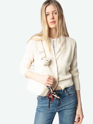 Zadig Voltaire Stars Silk/Cashmere Cardigan
