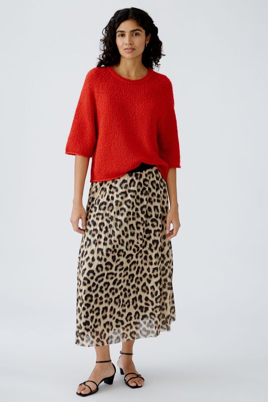 OUI Animal Print Skirt