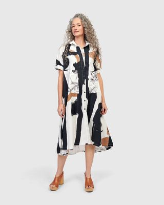 Alembika Zebra Print Dress