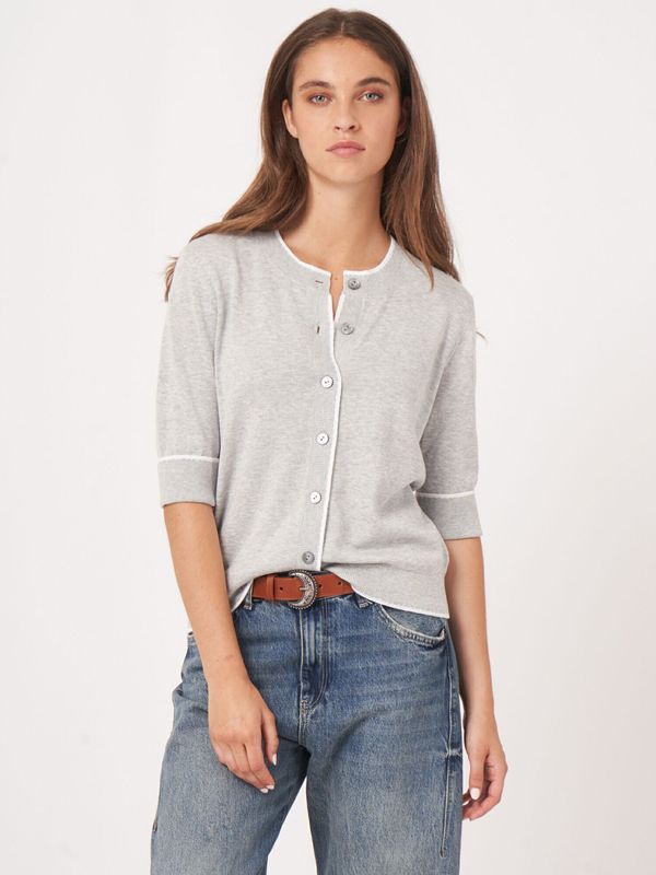 Repeat Button Cardigan