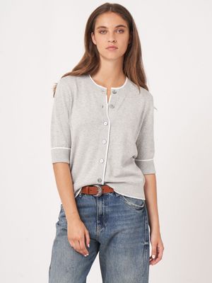 Repeat Button Cardigan