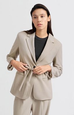 YaYa Pinstripe Oversize Blazer