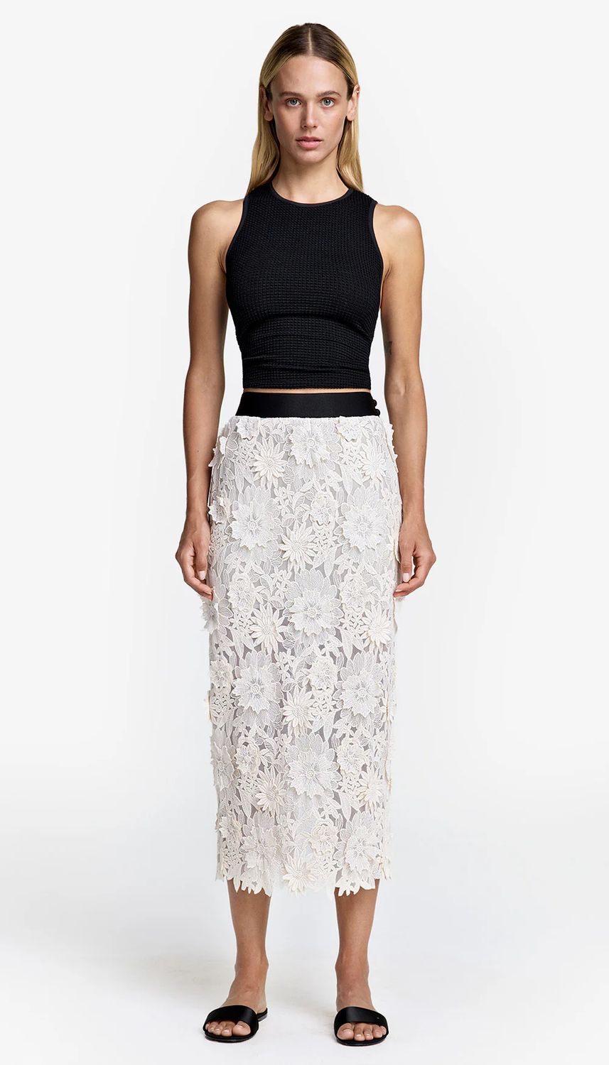Smythe Appliqué Pencil Skirt