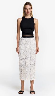 Smythe Appliqué Pencil Skirt