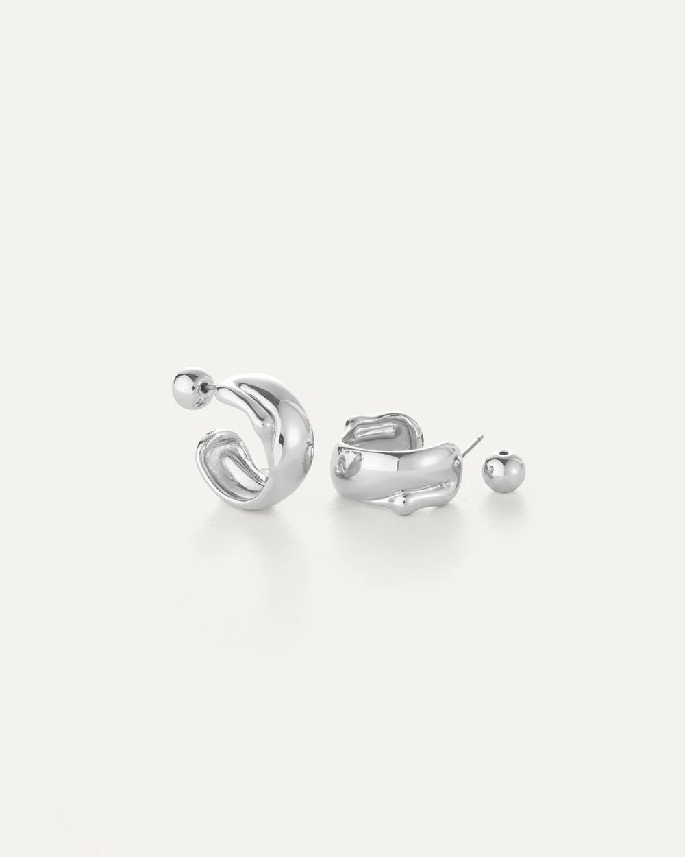 Jenny Bird Sees Hoops - Gold &amp; Silver, Size: O/S, Color: Silver