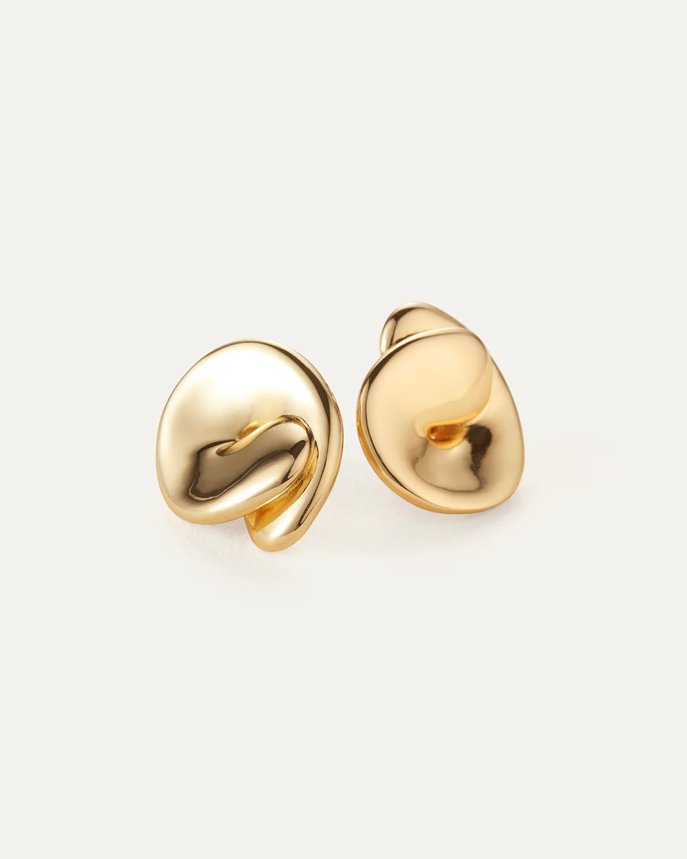 Jenny Bird Rio Button Earrings - Gold &amp; Silver
