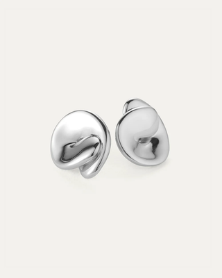 Jenny Bird Rio Button Earrings - Gold &amp; Silver