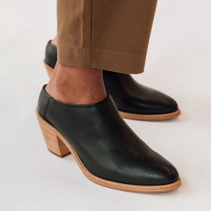 Poppy Barley Heeled Mule Bootie