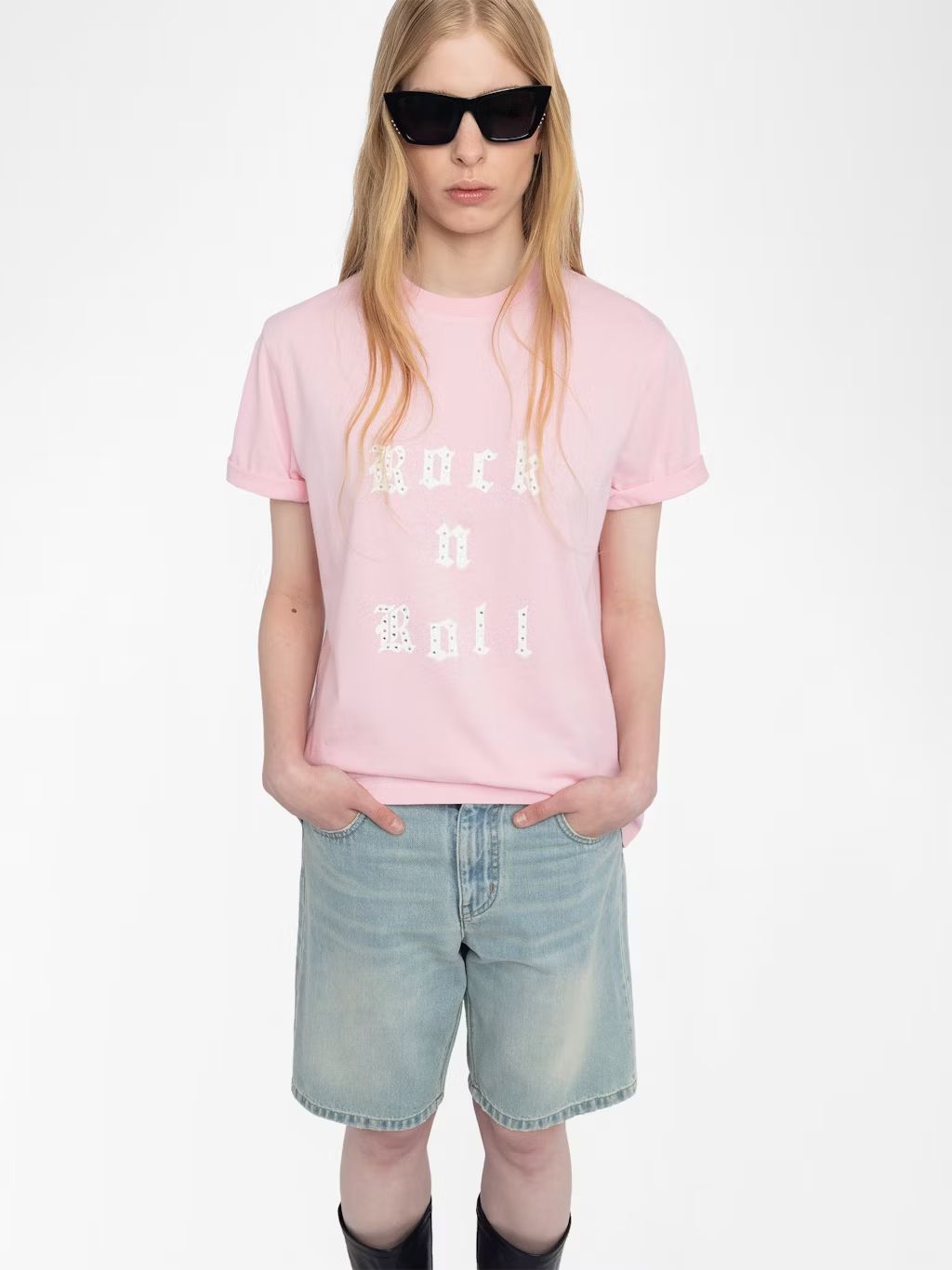 Zadig Voltaire Edwin Rock Roll Tee