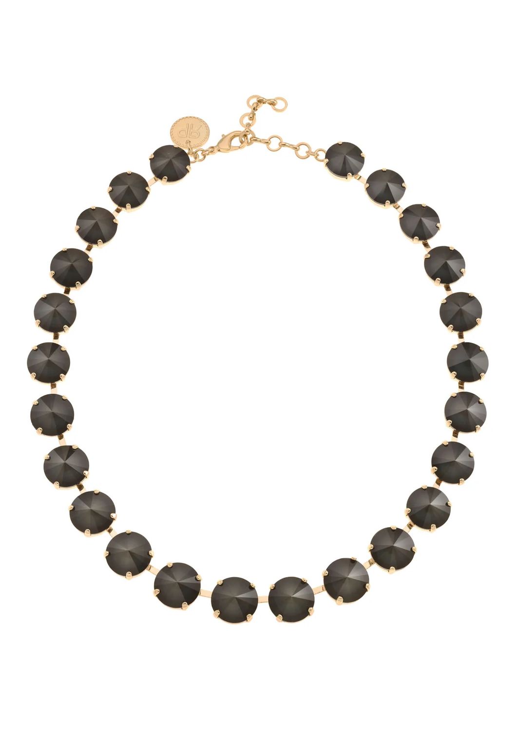 Rebekah Price Denver Necklace - Charcoal/Silver
