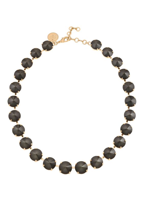 Rebekah Price Denver Necklace - Charcoal/Silver