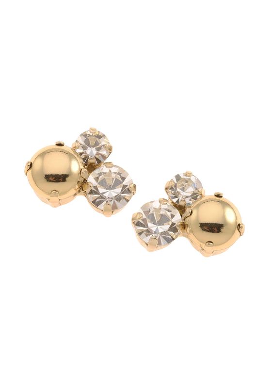 Rebekah Price Juno Cluster Earring - Gold &amp; Silver
