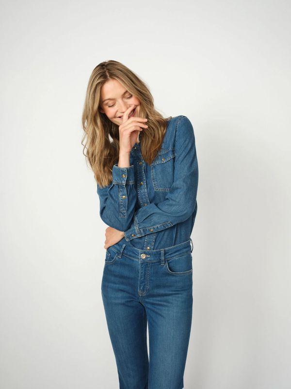 Mos Mosh Natalie Denim Shirt - Blue