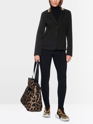 Marc Cain Print Collar Blazer