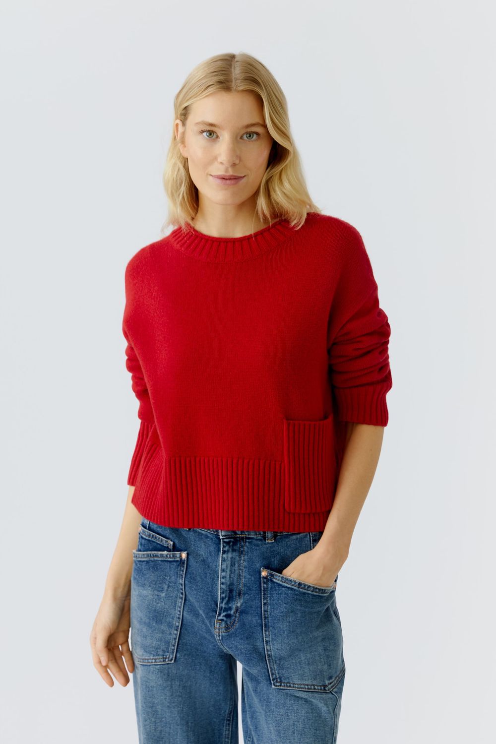 OUI Pullover Sweater - Scarlet &amp; Berry
