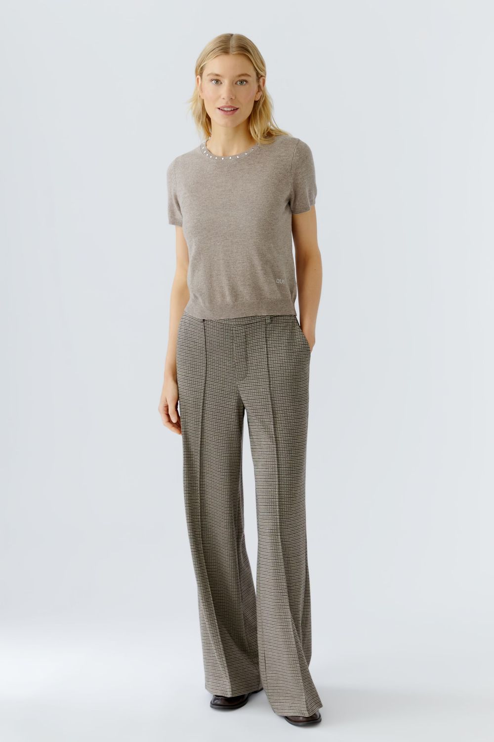OUI Fine Houndstooth Pant