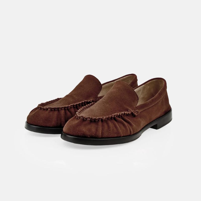 Poppy Barley French Press Suede - Brown