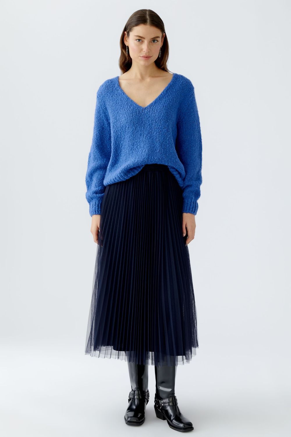 OUI Navy Tulle Skirt