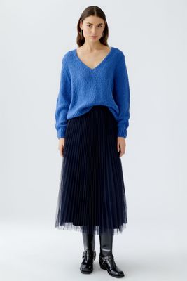 OUI Navy Tulle Skirt