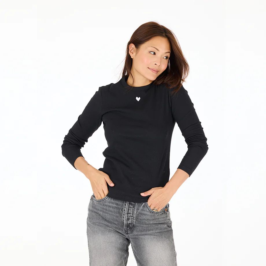 Kerri Rosenthal Heart Tee - Long Sleeve