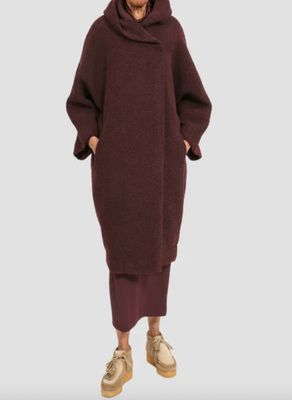 Ayrtight Maxime Jax Cozy Coat - Burgundy, Latte, &amp;Blue