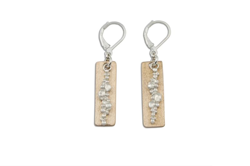Karyn Chopik Silver Pebbles Earring