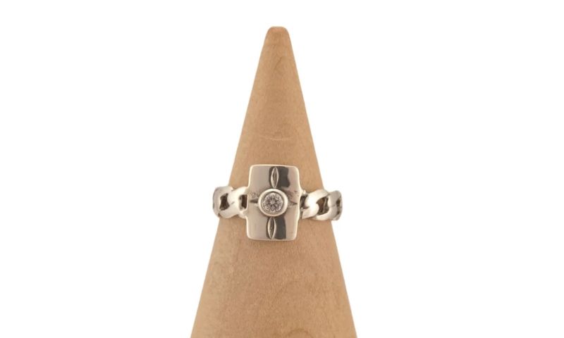 Karyn Chopik Crystal Pinkie Ring