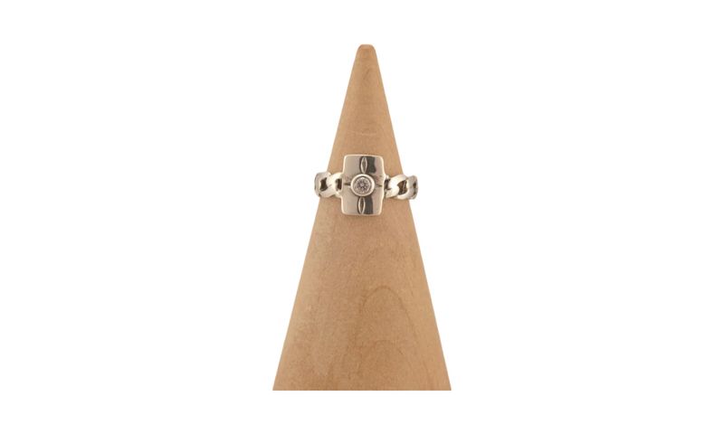 Karyn Chopik Crystal Pinkie Ring