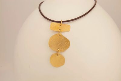 Karyn Chopik Metal Plates Necklace