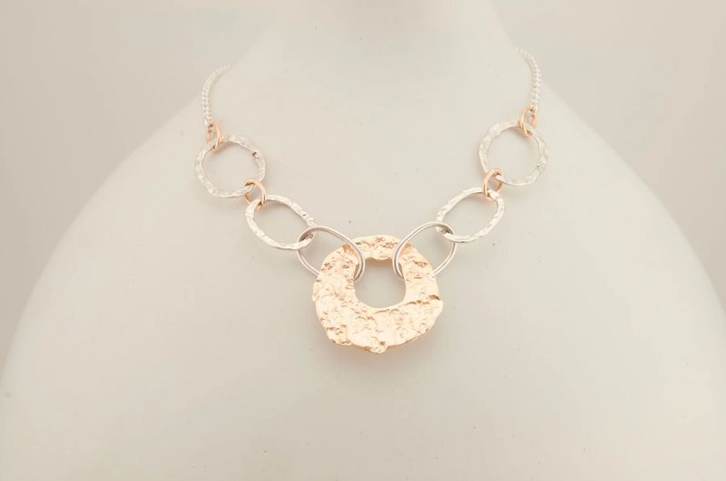 Karyn Chopik Shibumi Necklace - Silver/Bronze