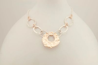 Karyn Chopik Shibumi Necklace - Silver/Bronze