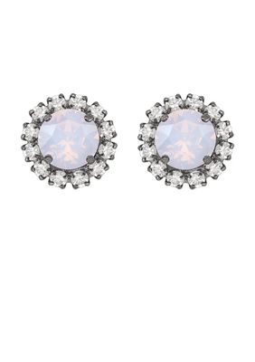 Rebekah Price Rivoli Stud w/Strass - Opal/Silv