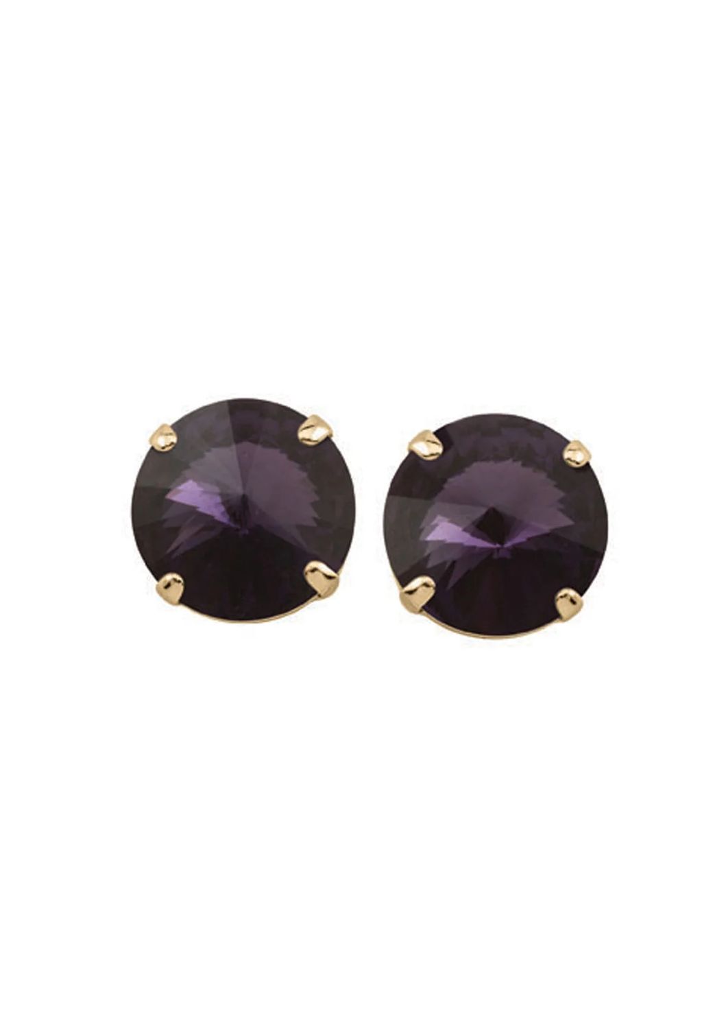 Rebekah Price Rivoli Stud - Grape/Gold