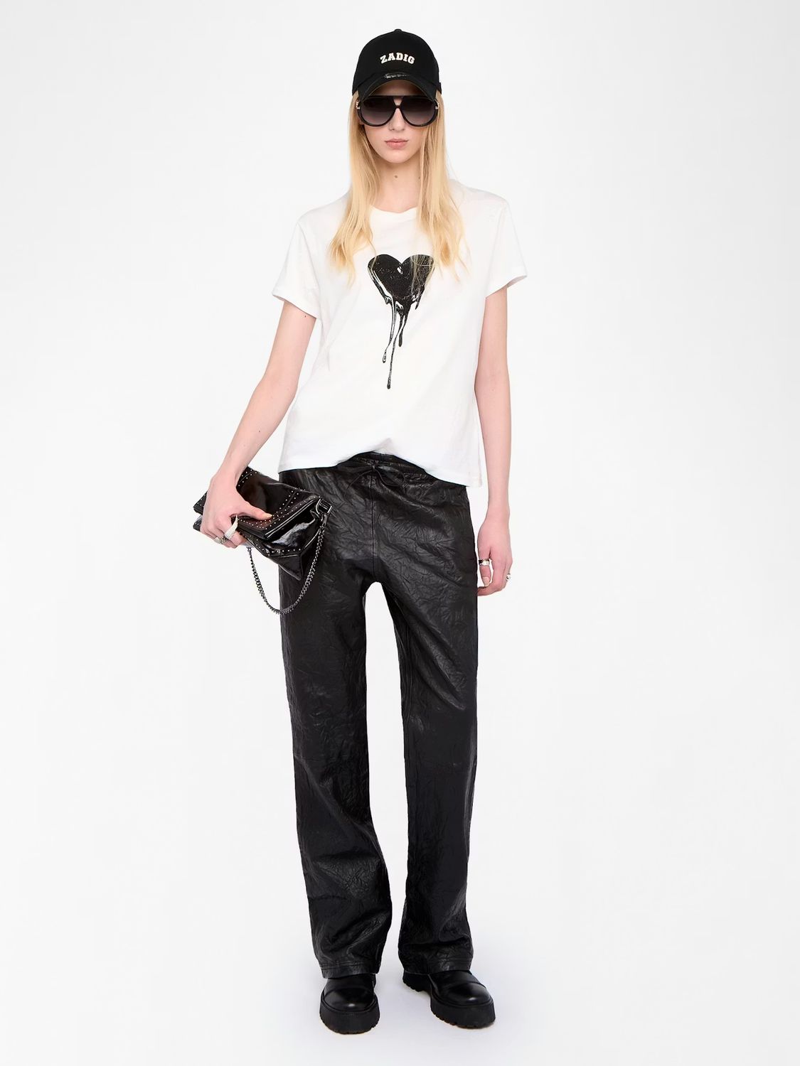 Zadig Voltaire Walk Sparkle Heart Tee