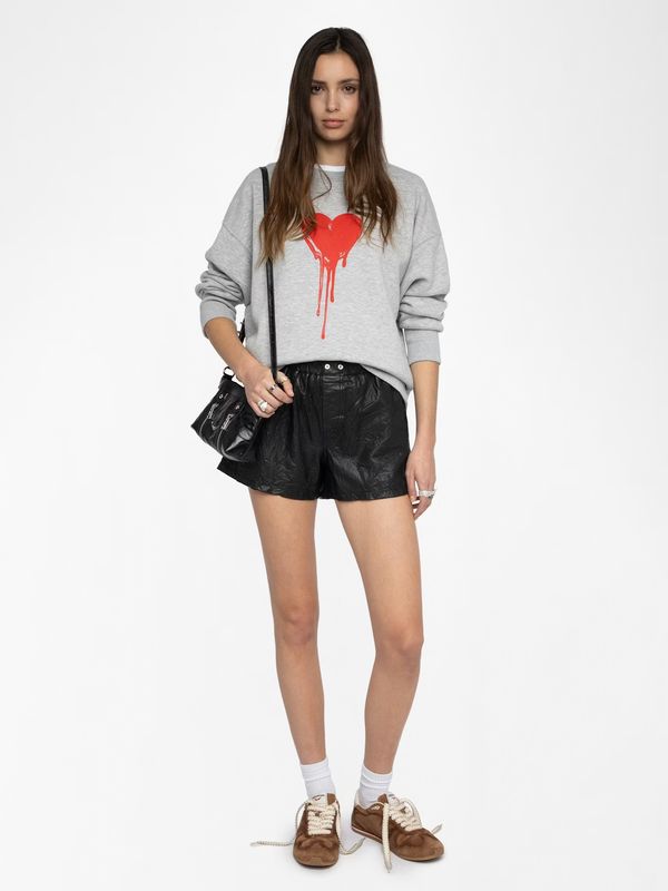 Zadig Voltaire Oscar Flowing Heart Sweatshirt