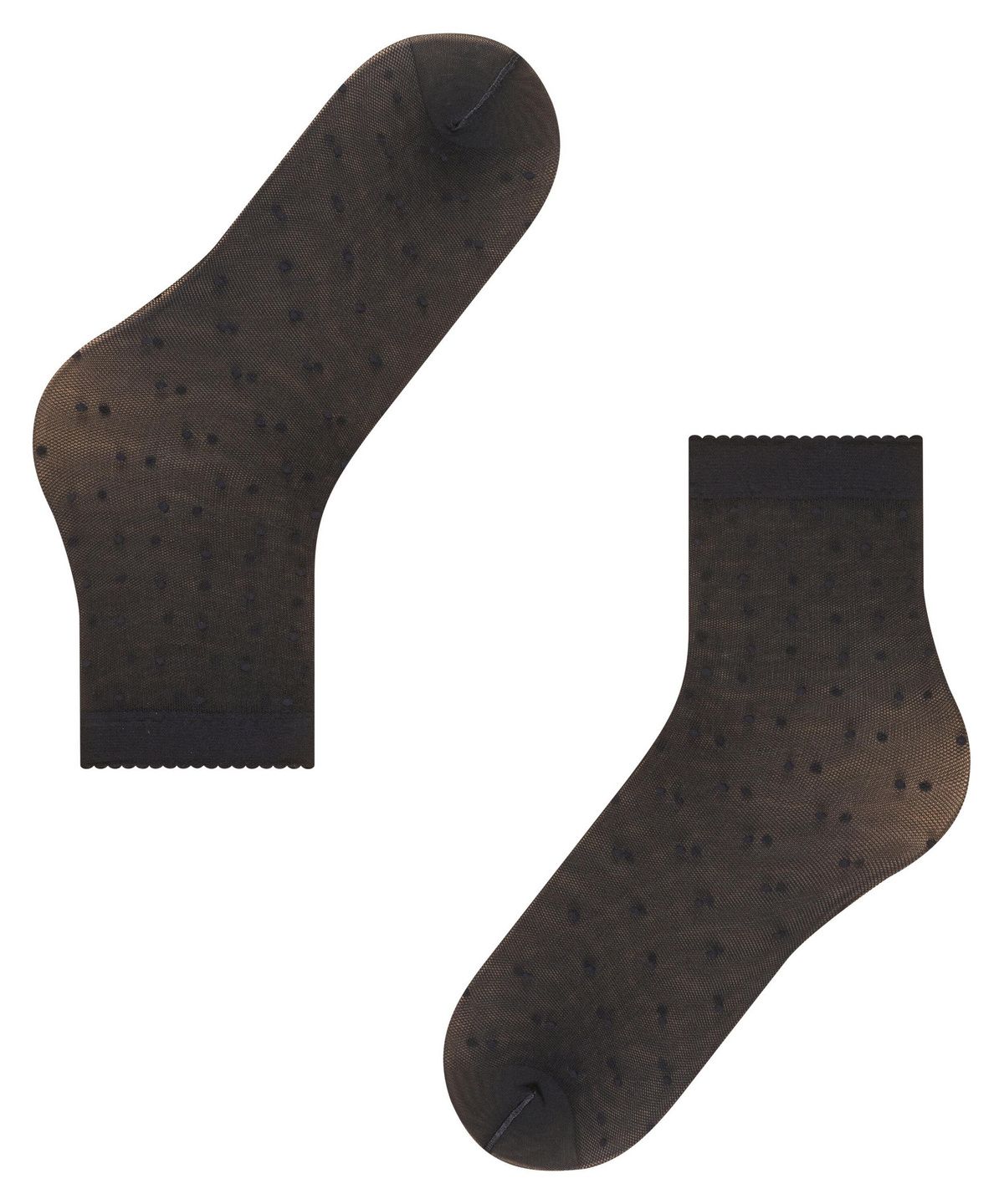 Falke Sheer Dot Socks - Black