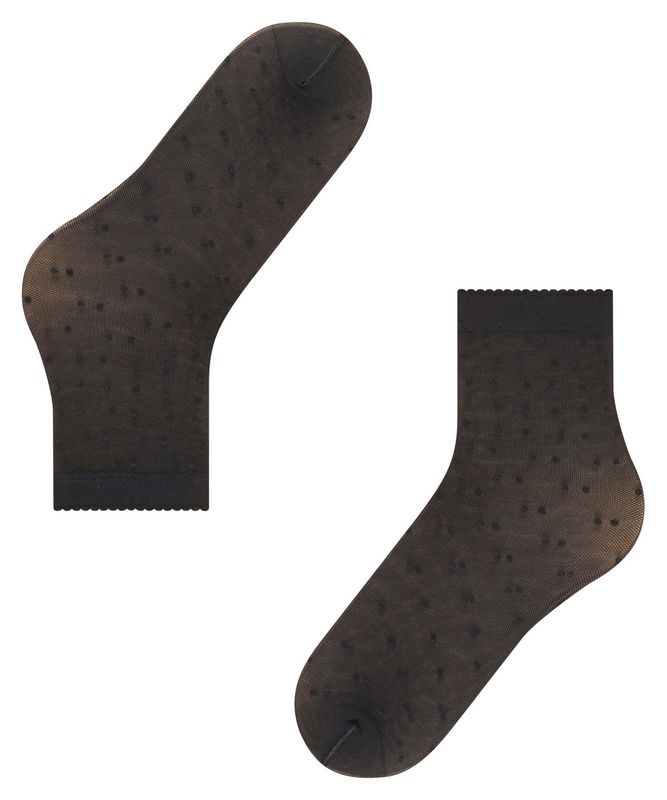 Falke Sheer Dot Socks - Black