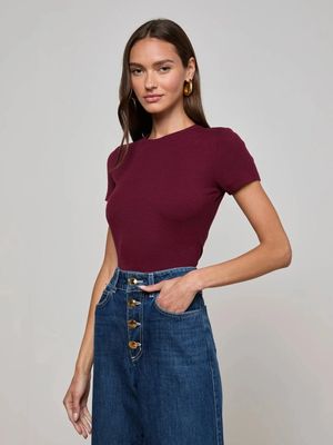 L' Agence Ressi Ribbed Tee