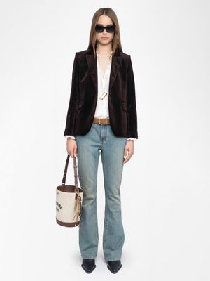Zadig Voltaire Vavy Velvet Blazer.