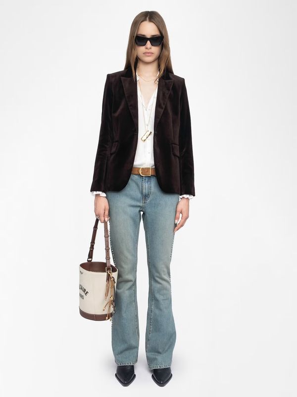 Zadig Voltaire Vavy Velvet Blazer.