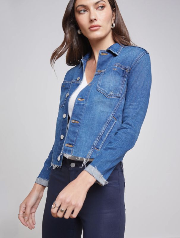 L' Agence Janelle Raw Jacket