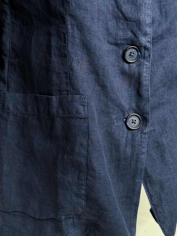 Velvet Iman Linen Blazer Navy.